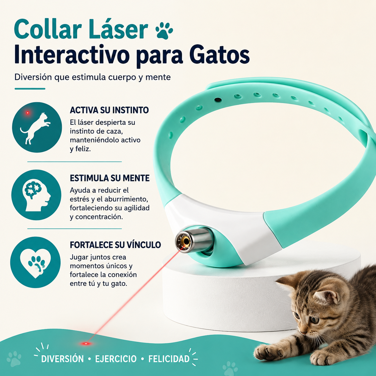 Dile adios al aburrimiento y la caida excesiva del pelo de tu mascota con este combo 3x1